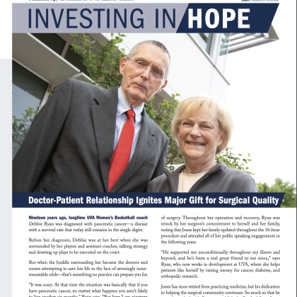 cover of Investing with Debbie Ryan and her doctor in photo