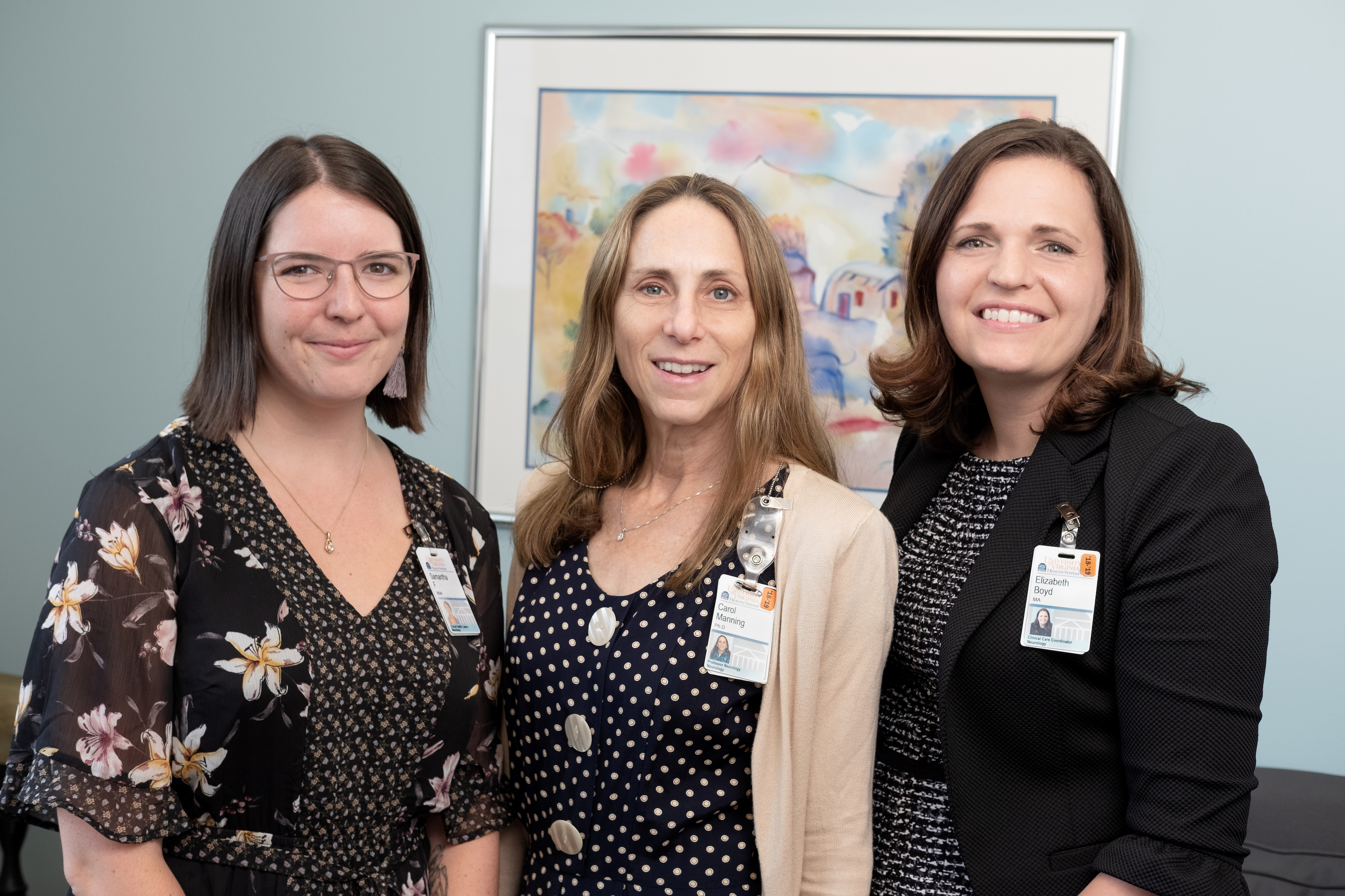 Dr. Manning with care coordinators Samantha Fields (l) and Liz Boyd (r).