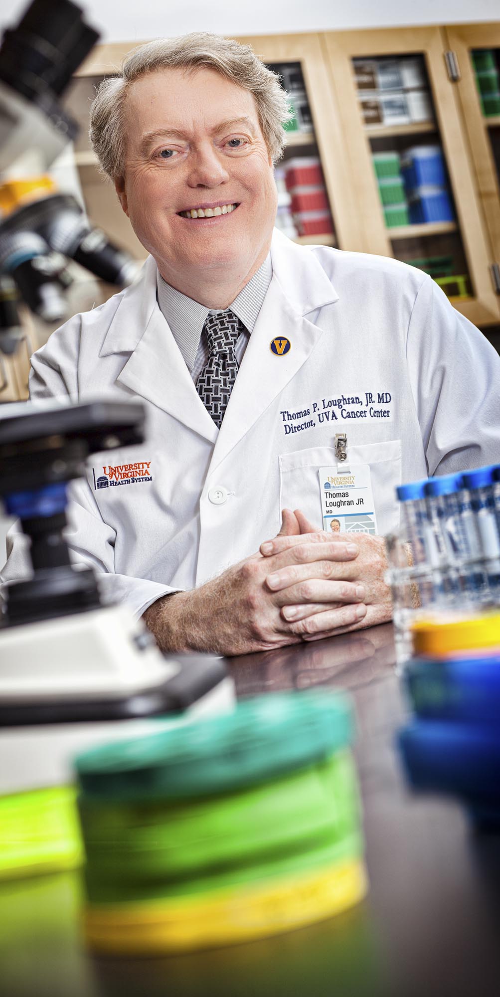 Headshot of Dr. Loughran in lab