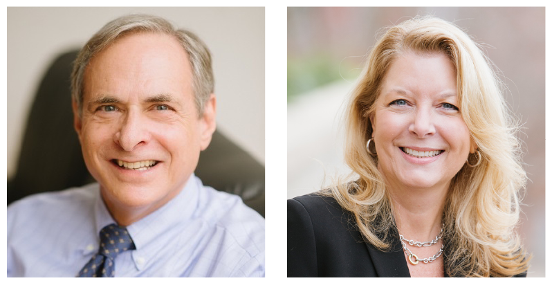 Bruce Greyson's and Kim Penberthy's headshots