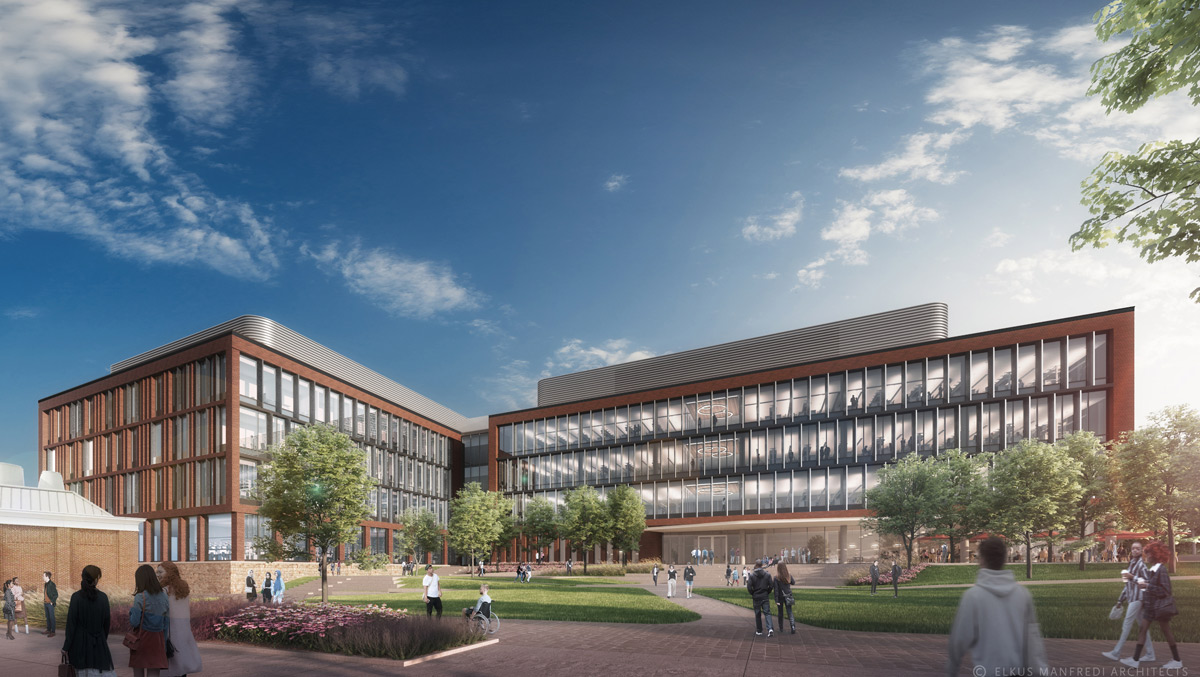 rendering of the biotech institute 