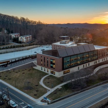 Aerial view of new ortho facility