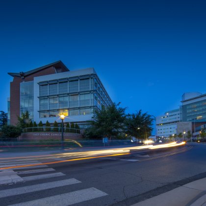 uva cancer center at night