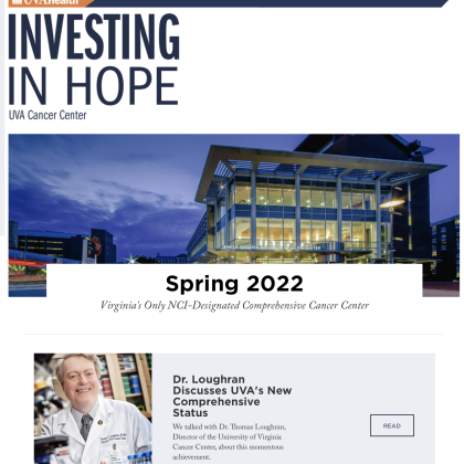 Investing in Hope spring 2022 webpage screenshot