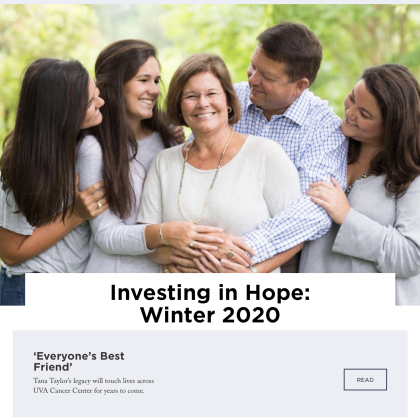 Screenshot of Investing in Hope winter '20 webpage 