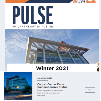 Winter 2021 PULSE digital issue page screenshot