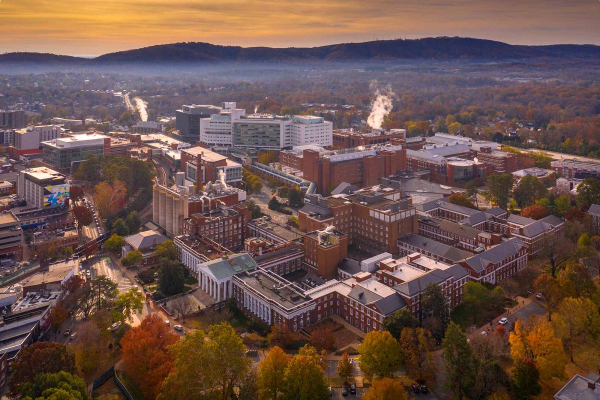 overhead shot of UVA Health