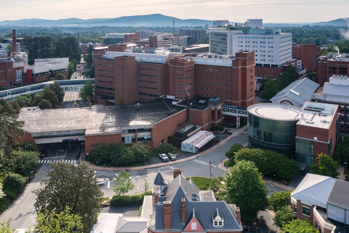 overhead view of UVA Health