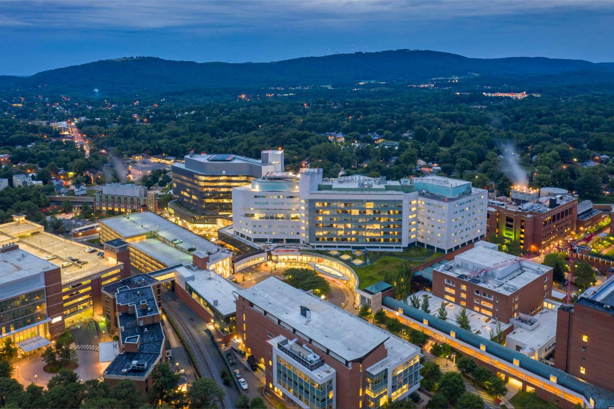 overhead view of UVA Health facilities