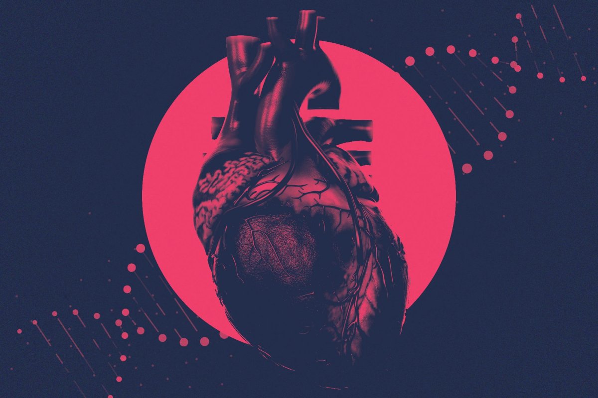 graphic of human heart