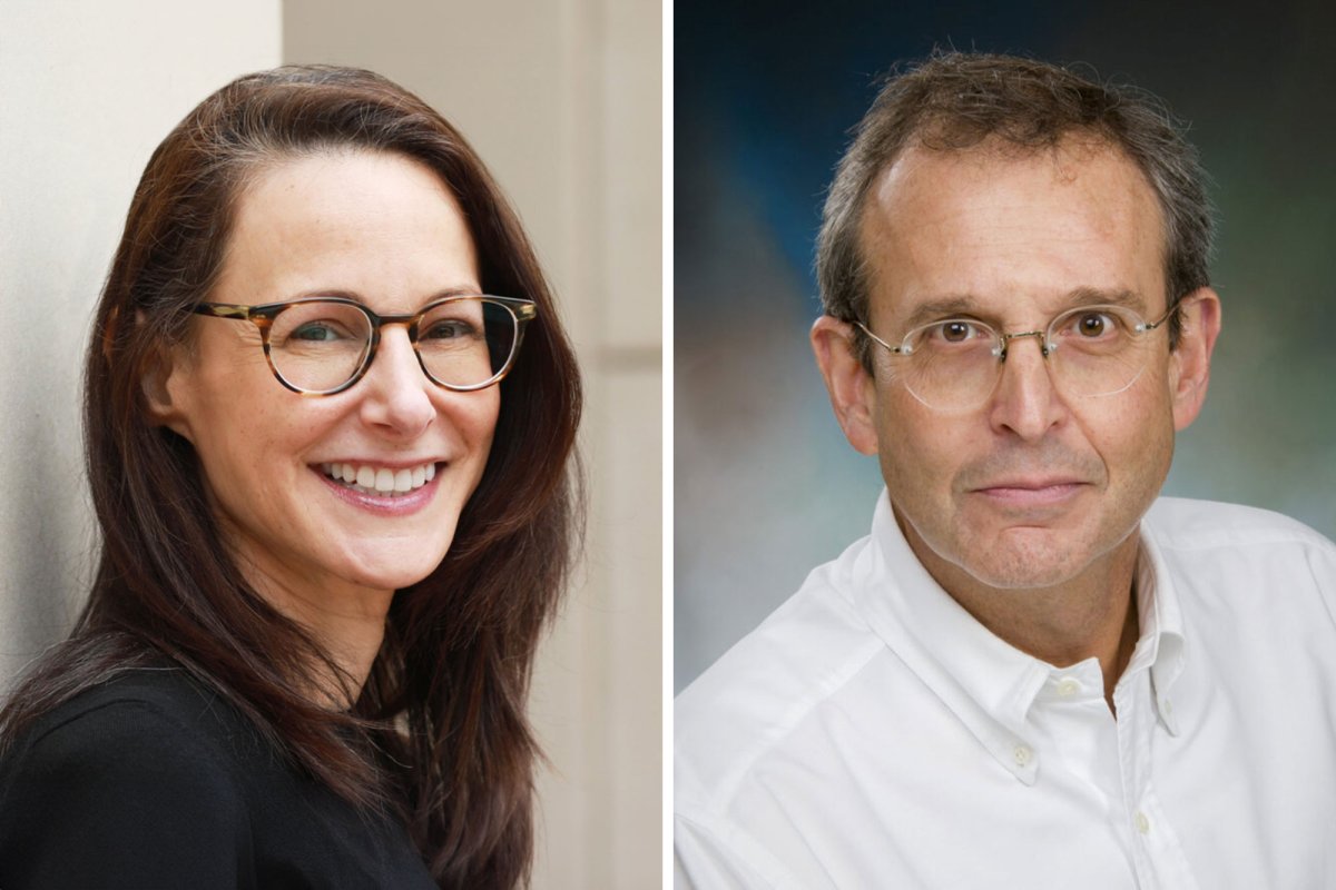 Danielle Citron and School of Medicine research professor Dr. Mariano A. Garcia-Blanco