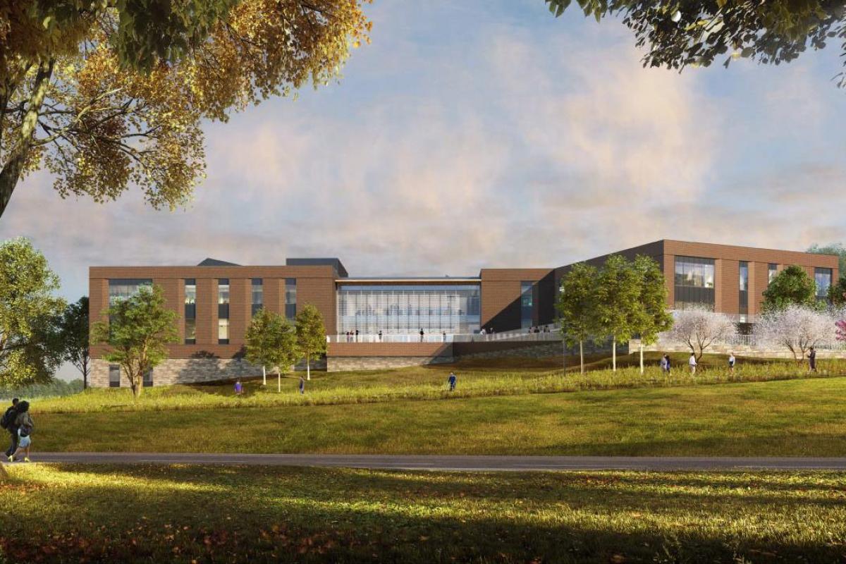 A rendering of the new Ivy Mountain orthopedic facility