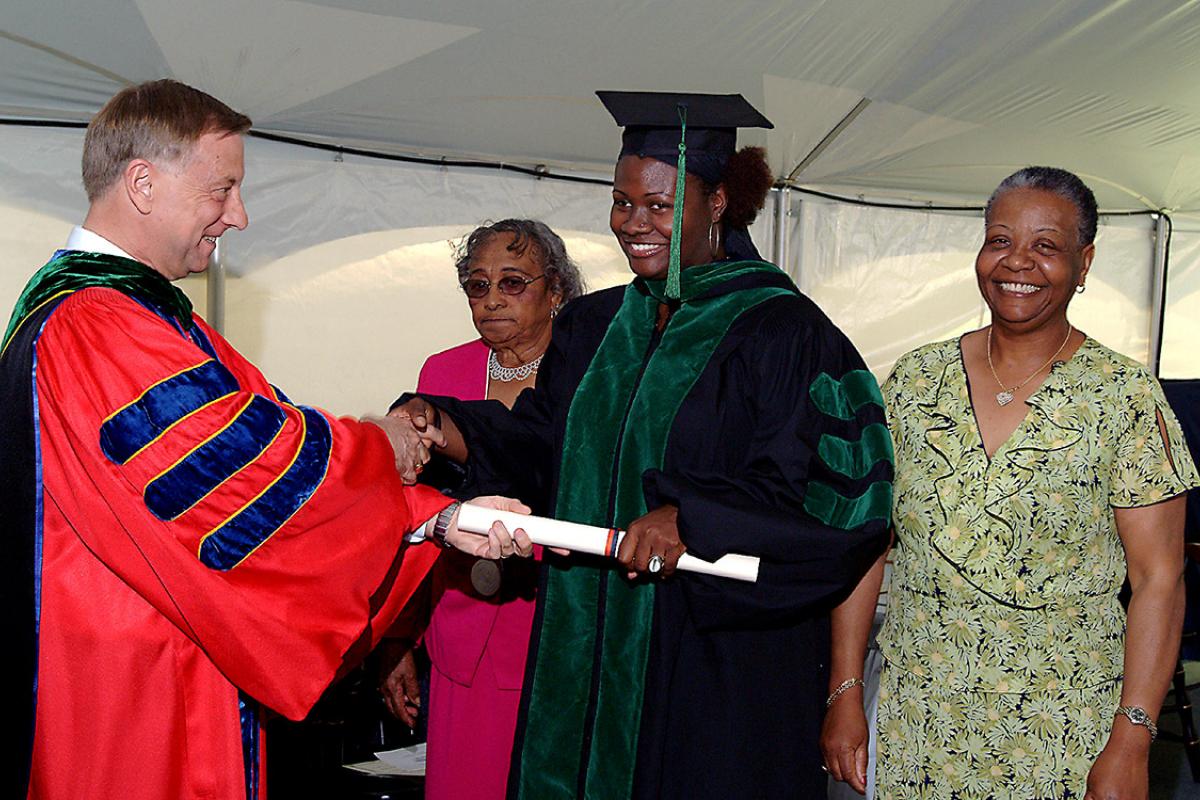 LaTonya Russell at graduation 