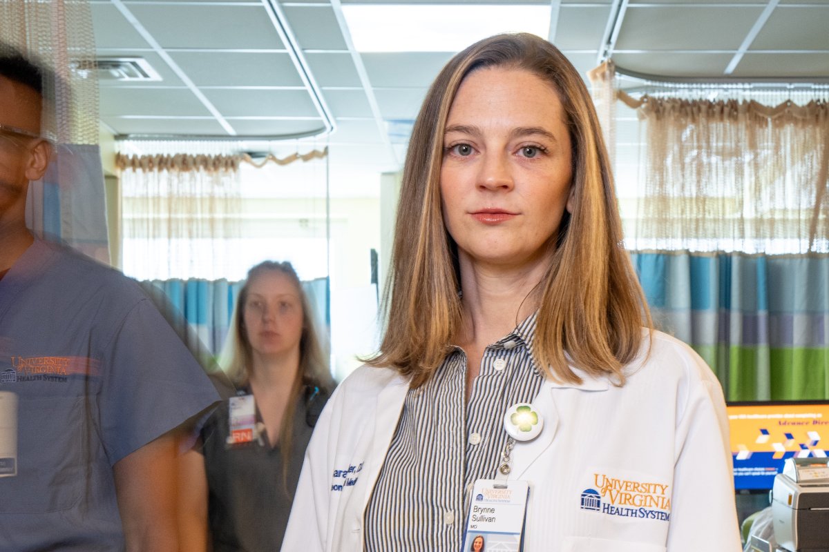 Dr. Sullivan standing in NICU