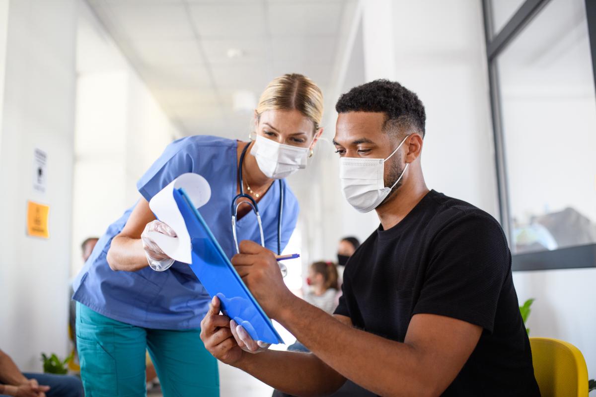 patient and nurse