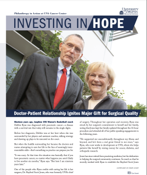 cover of Investing with Debbie Ryan and her doctor in photo